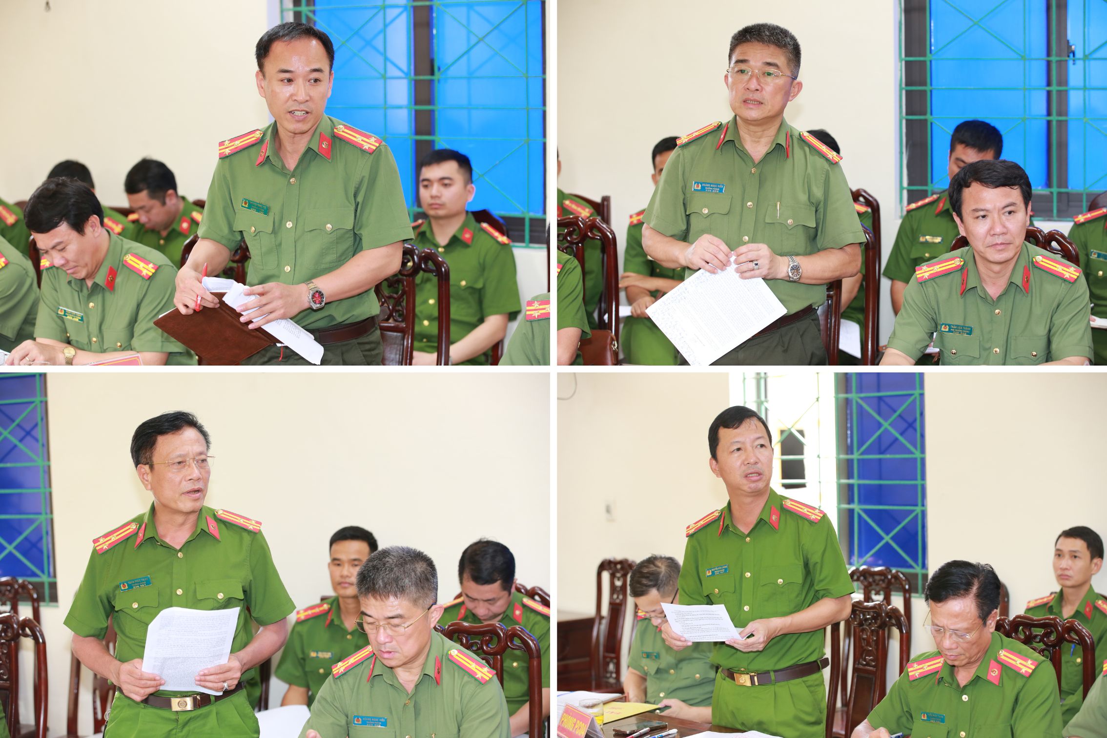Đại diện các phòng chức năng phát biểu