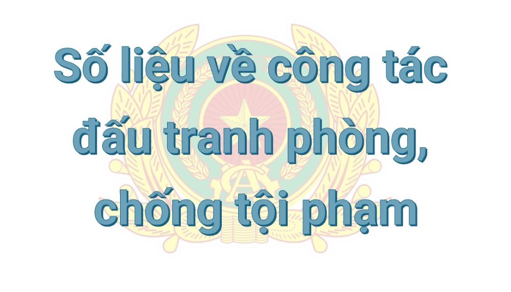 Số liệu về công tác đấu tranh phòng, chống tội phạm năm 2023