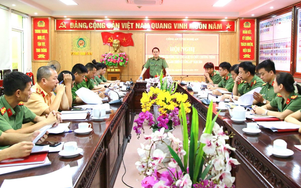 Công an Nghệ An: Rà soát, đánh giá công tác chuẩn bị tổ chức chương trình 