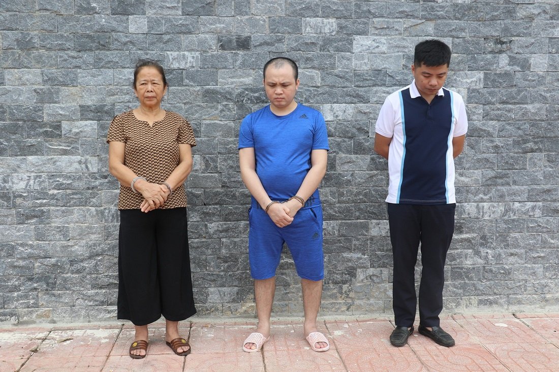 03 trong 04 đối tượng tại cơ quan điều tra
