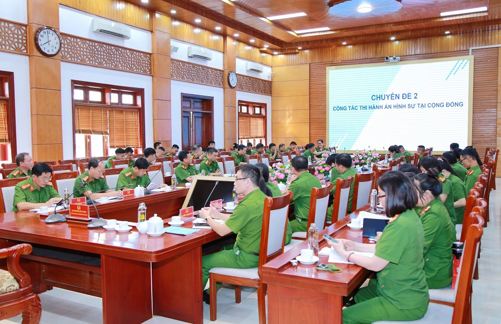 Nâng cao công tác tạm giữ, tạm giam; thi hành án hình sự; hòa nhập cộng đồng; hỗ trợ tư pháp và quản lý kho vật chứng