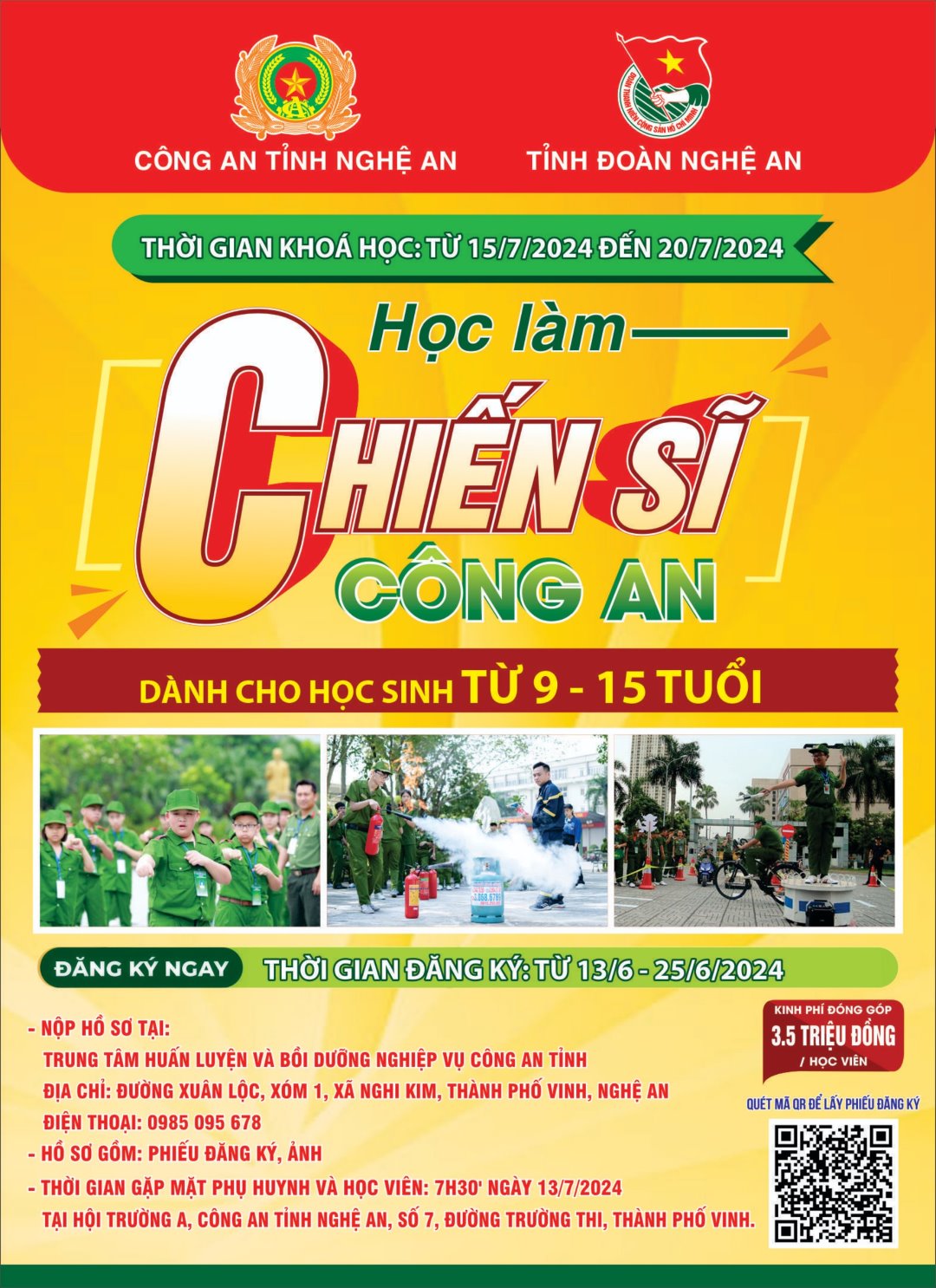 Chương trình 'Học làm chiến sĩ Công an' năm 2024