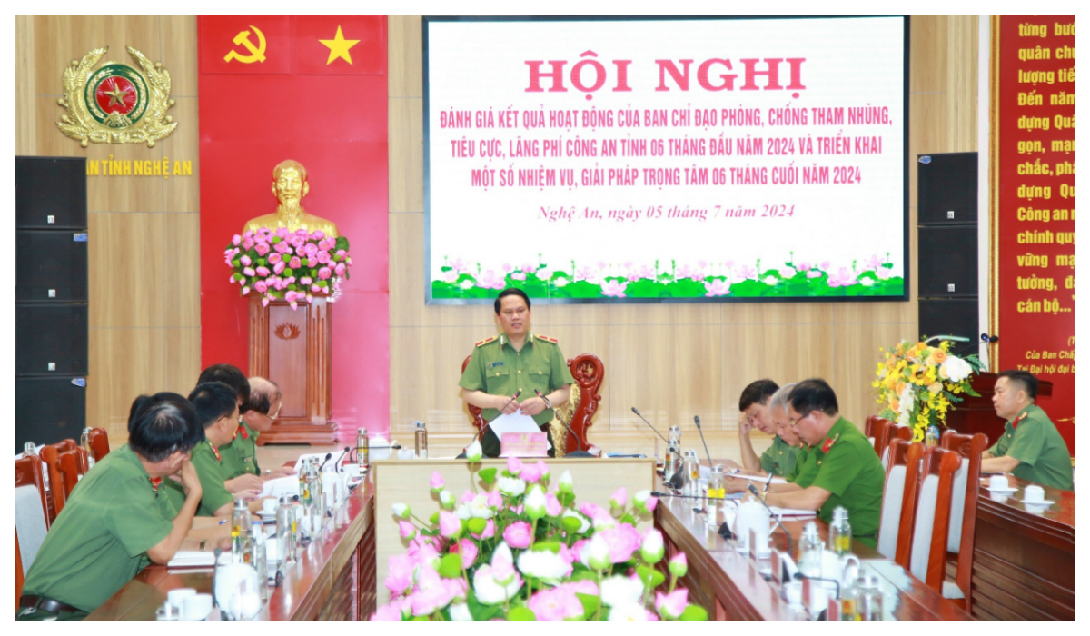 Đánh giá kết quả hoạt động của Ban Chỉ đạo phòng, chống tham nhũng, tiêu cực, lãng phí Công an tỉnh