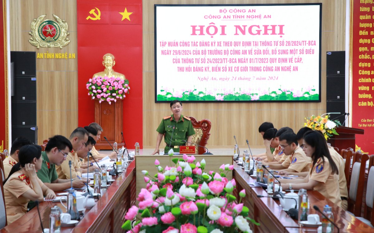 Tập huấn nghiệp vụ công tác đăng ký xe