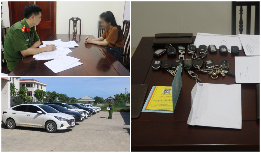 Công an Nghệ An khám phá vụ lừa đảo mang 13 xe ô tô đi cầm cố để đầu tư tiền ảo