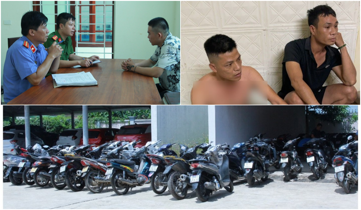 Bắt 02 đối tượng cầm đầu đường dây trộm cắp, tiêu thụ xe mô tô trộm cắp xuyên quốc gia