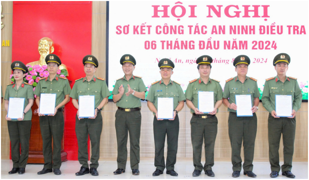 Công an tỉnh Nghệ An Sơ kết công tác an ninh điều tra 06 tháng đầu năm 2024