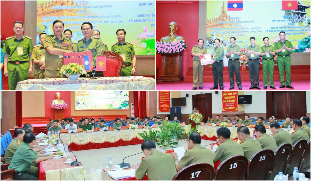 Tăng cường hợp tác bảo đảm an ninh trật tự giữa Công an tỉnh Nghệ An với Công an 03 tỉnh nước bạn Lào