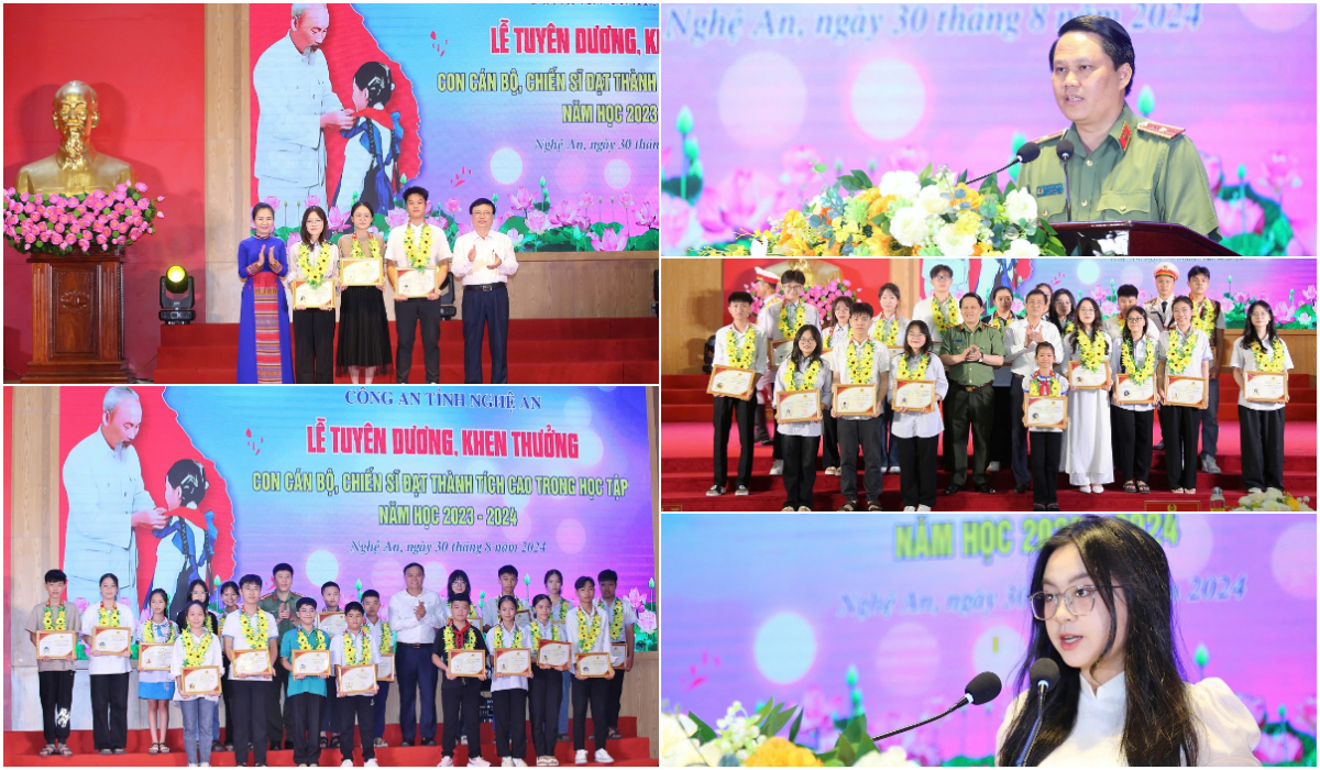 Tuyên dương, khen thưởng con cán bộ, chiến sỹ đạt thành tích cao trong học tập