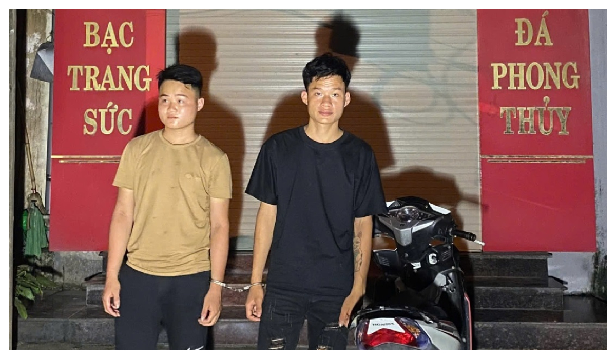 Nhanh chóng bắt giữ 02 đối tượng trộm xe mô tô đưa ra Hà Nội tiêu thụ
