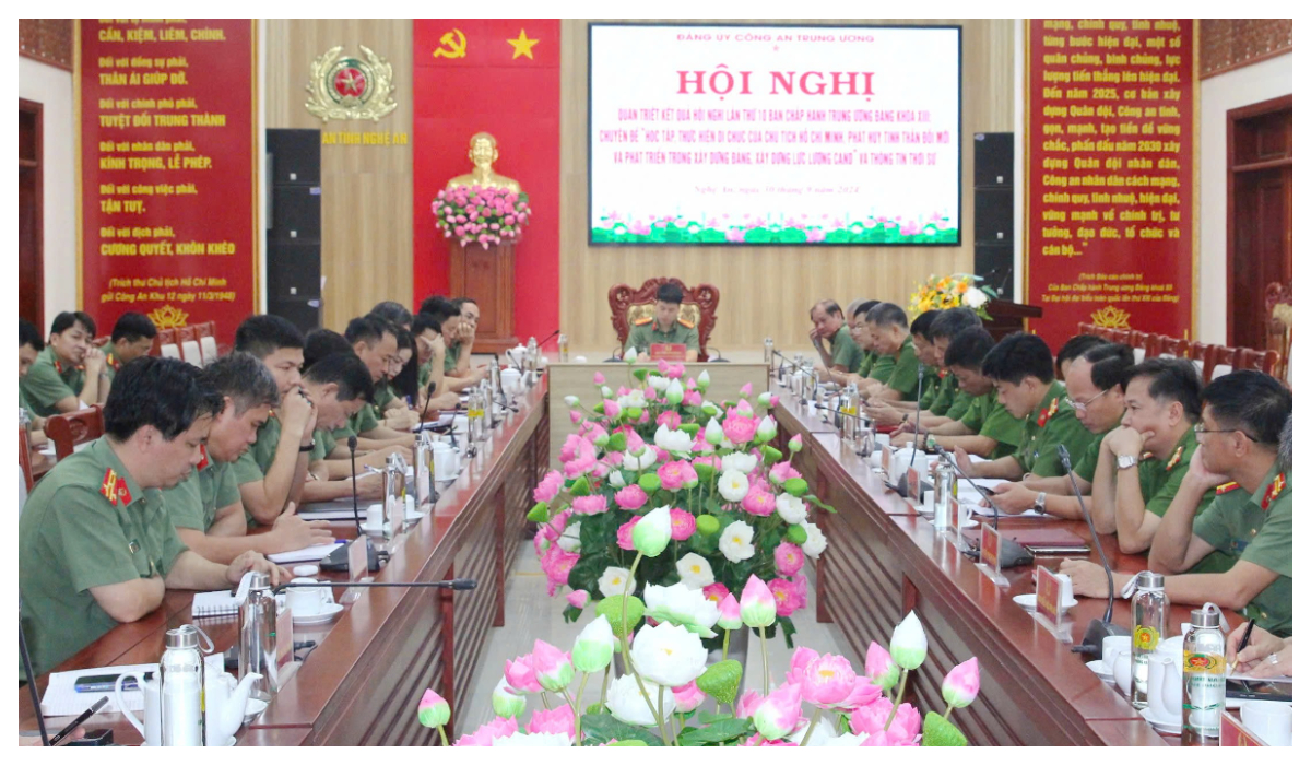 Đảng uỷ Công an Trung ương quán triệt kết quả Hội nghị Trung ương 10 khoá XIII