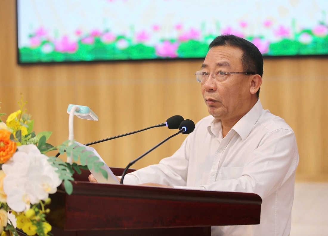 Đồng chí Nguyễn Văn Đệ - Ủy viên Ban Chấp hành Đảng bộ tỉnh, Phó Chủ tịch UBND tỉnh phát biểu chỉ đạo