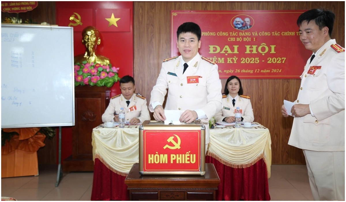 Hoàn thành đại hội các chi bộ trực thuộc nhiệm kỳ 2025 - 2027