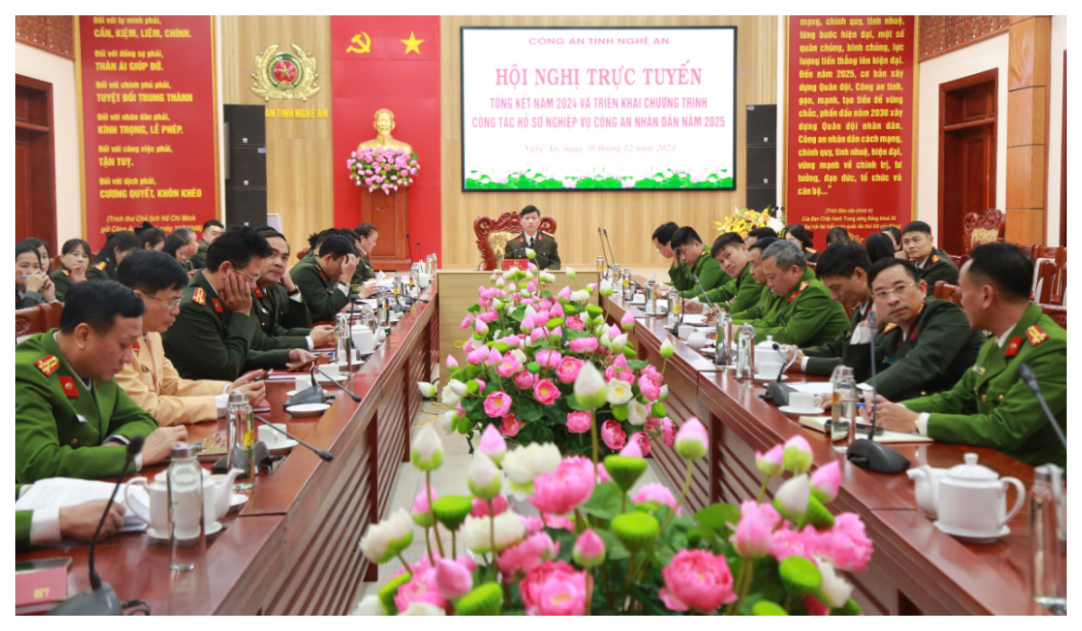 Hội nghị tổng kết năm 2024 và triển khai chương trình công tác hồ sơ nghiệp vụ CAND năm 2025
