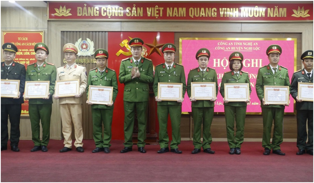 Công an huyện Nghi Lộc triển khai chương trình công tác năm 2025
