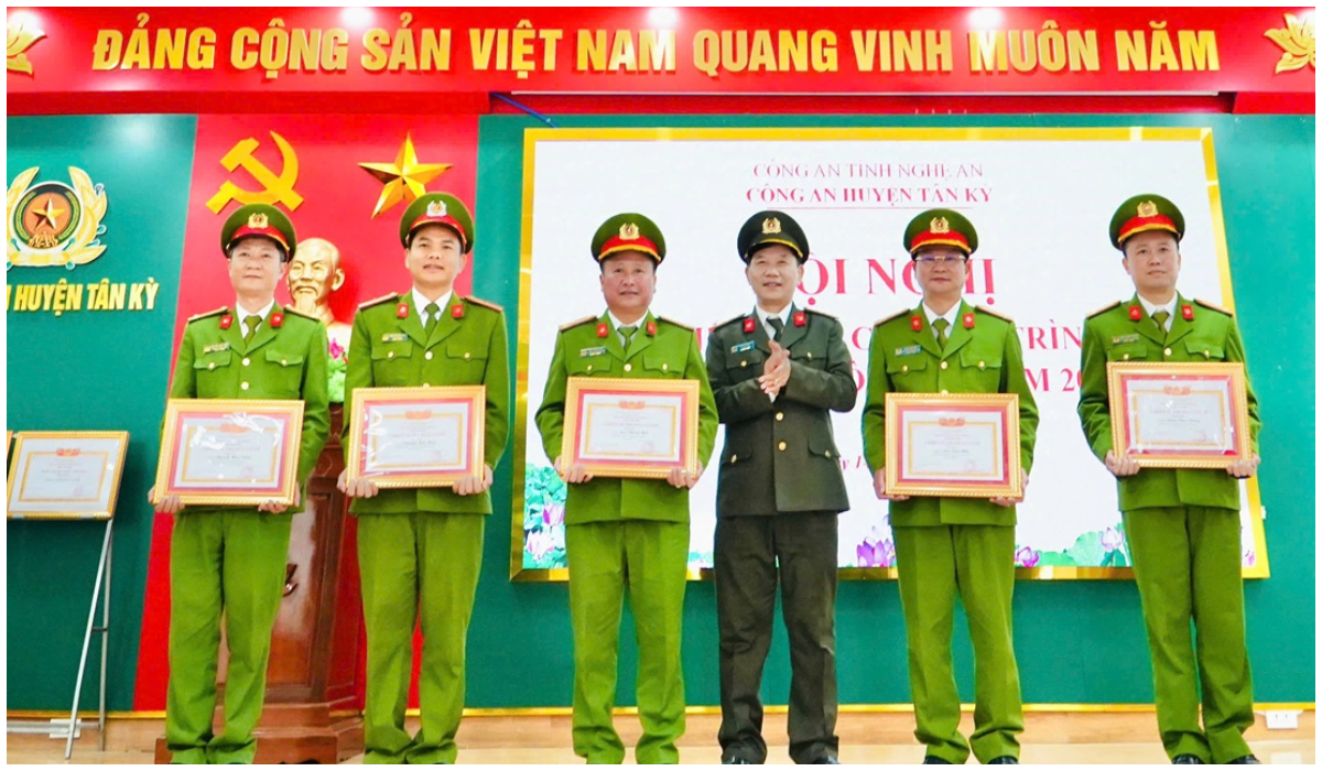 Công an huyện Tân Kỳ triển khai chương trình công tác năm 2025