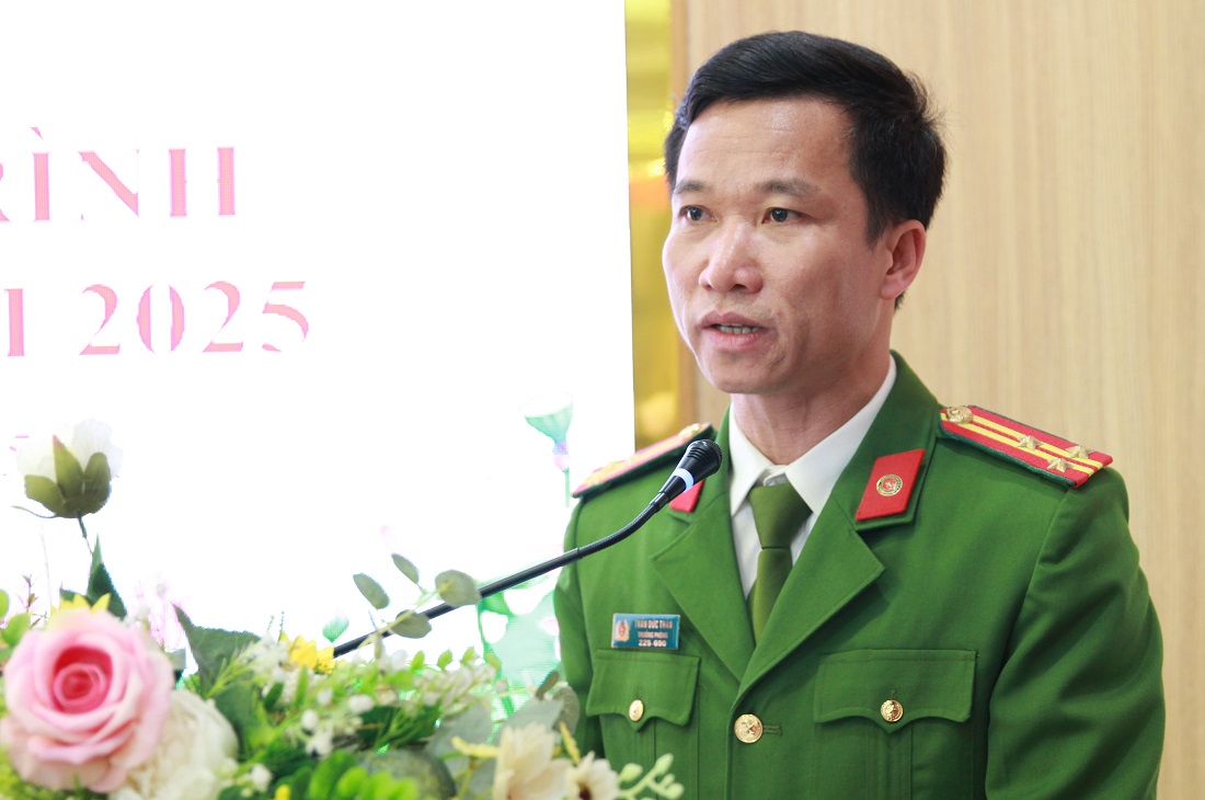 Đồng chí Thượng tá Trần Đức Thân - Trưởng phòng Cảnh sát hình sự nhấn mạnh: Những kết quả, thành tích đơn vị đạt được là nhờ sự chung sức, đồng lòng, nỗ lực lớn, quyết tâm cao, hành động quyết liệt của tập thể lãnh đạo, chỉ huy, CBCS trong công tác phòng ngừa, đấu tranh với tội phạm; với quyết tâm giữ gìn cuộc sống bình yên, hạnh phúc cho Nhân dân