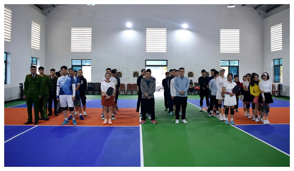 Công an thị xã Thái Hòa tổ chức Giải pickleball mở rộng mừng Đảng, mừng Xuân Ất Tỵ