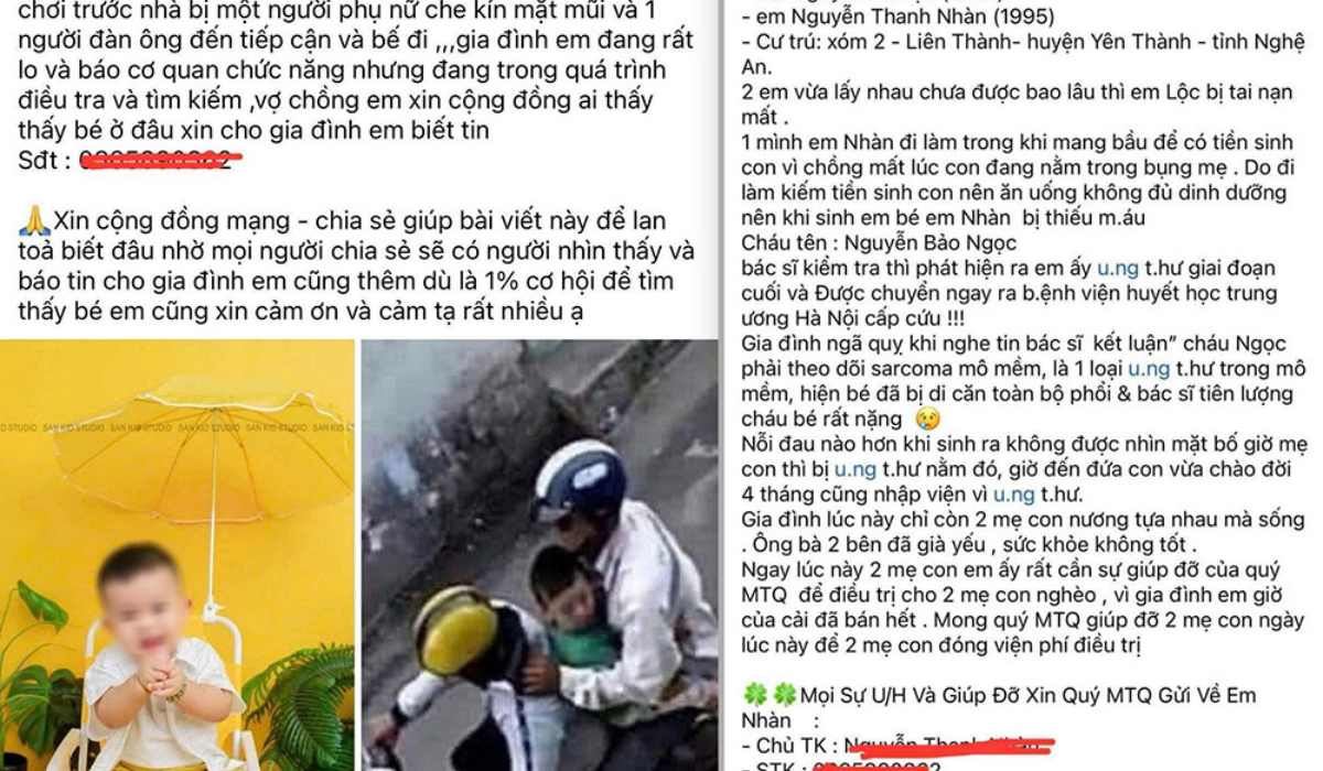 Cảnh báo chiêu trò thay đổi nội dung đã đăng tải trên mạng xã hội để kêu gọi từ thiện, lừa đảo chiếm đoạt tài sản