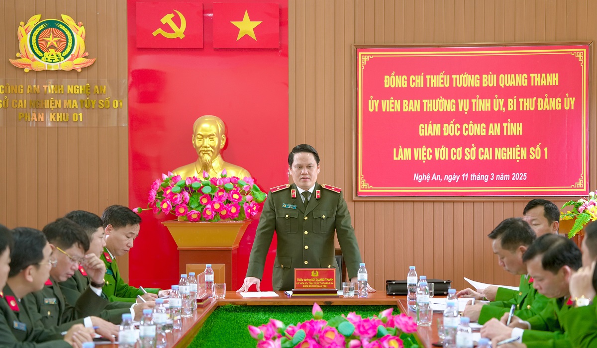 Tập trung triển khai quyết liệt, đồng bộ các giải pháp, xây dựng Cơ sở cai nghiện số 1 thành cơ sở cai nghiện kiểu mẫu của lực lượng CAND