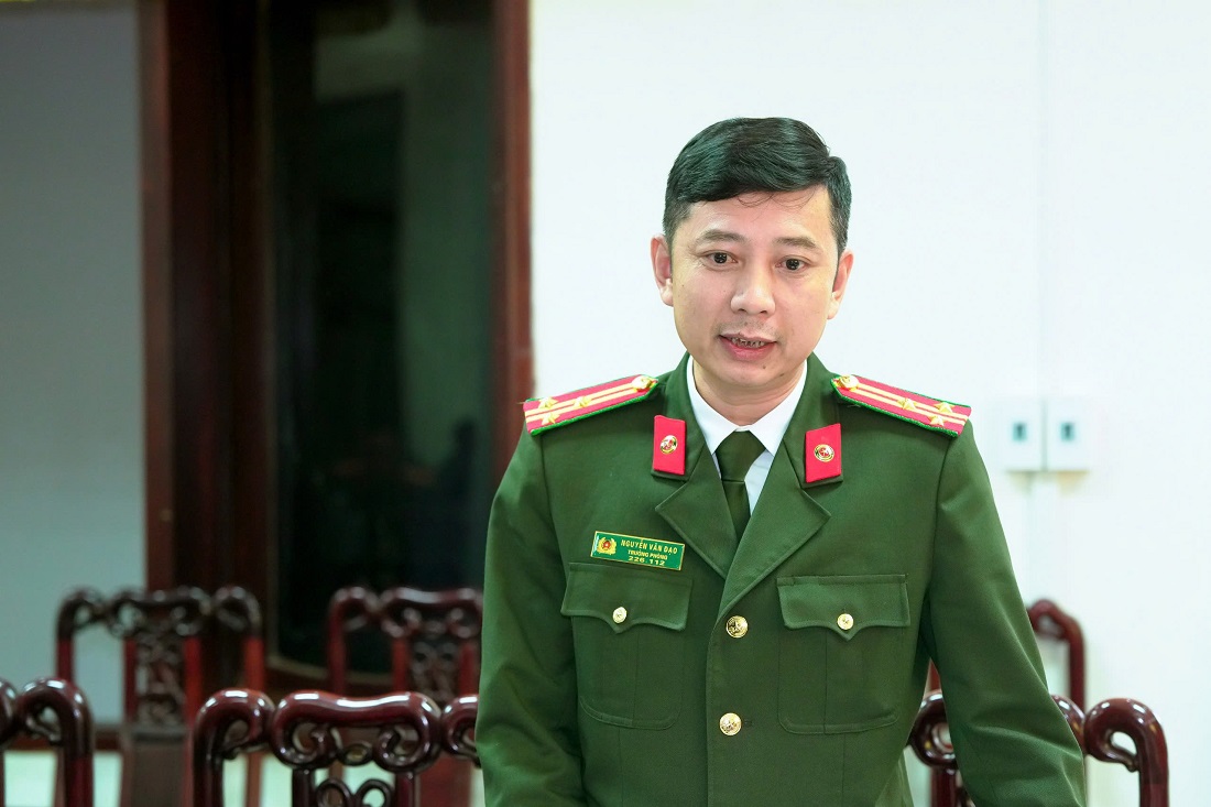Đại diện Lãnh đạo Phòng Tham mưu phát biểu