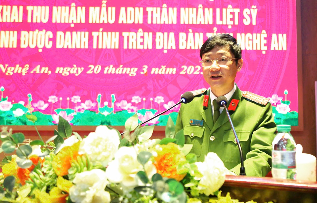 Đồng chí Đại tá Trần Ngọc Tuấn – Phó Giám đốc Công an tỉnh Nghệ A