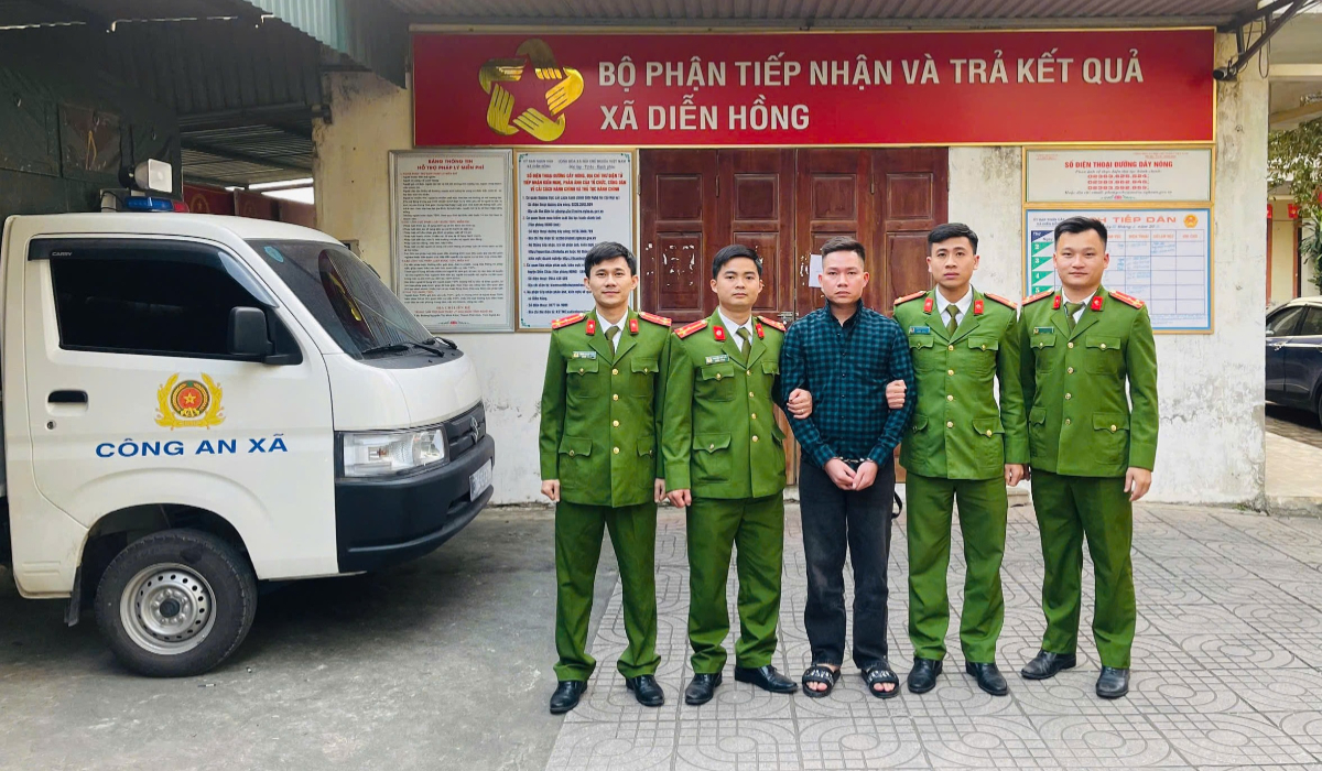 Công an xã bắt giữ thành công đối tượng truy nã nguy hiểm
