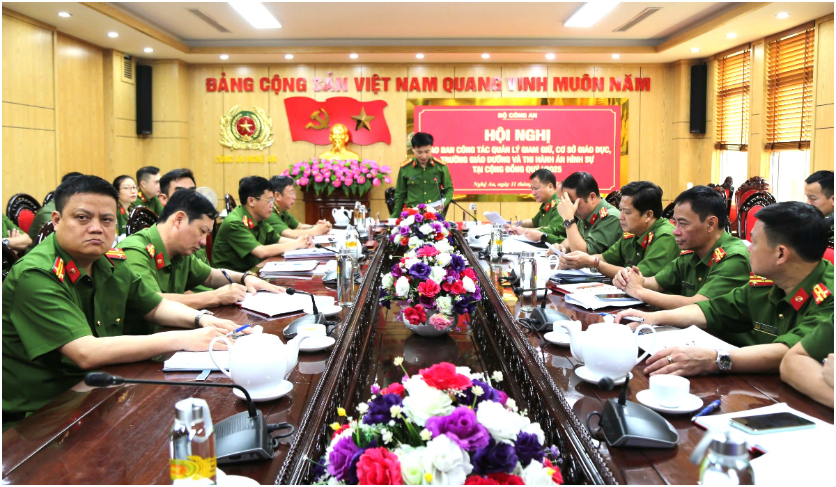 Giao ban công tác giam giữ, cơ sở giáo dục, trường giáo dưỡng và thi hành án hình sự tại cộng đồng Quý I/2025
