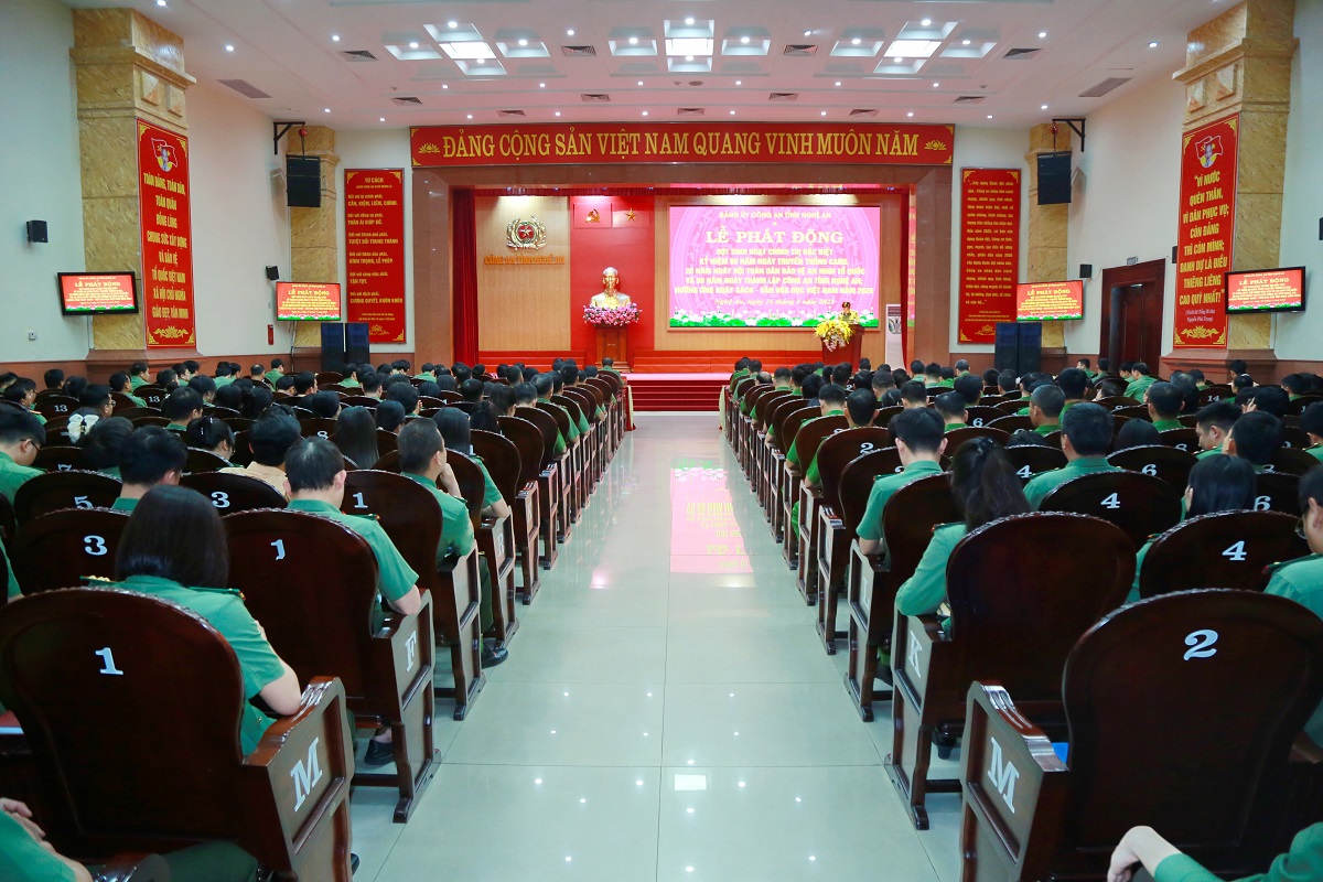 Phát động đợt sinh hoạt chính trị đặc biệt chào mừng kỷ niệm 80 năm Ngày truyền thống CAND Việt Nam, 20 năm Ngày hội toàn dân bảo vệ ANTQ