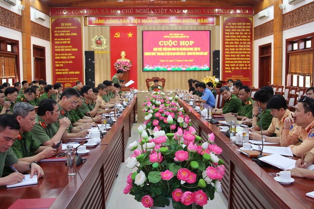 Chuẩn bị các phương án đảm bảo an ninh trật tự cho Lễ Khai mạc Lễ hội du lịch biển Cửa Lò năm 2025
