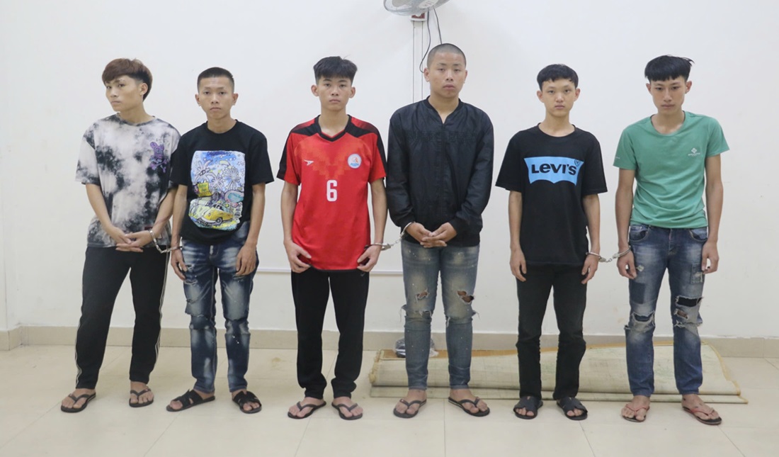 Công an Nghệ An bắt giữ nhóm thanh thiếu niên dùng hung khí cướp, trộm cắp tài sản