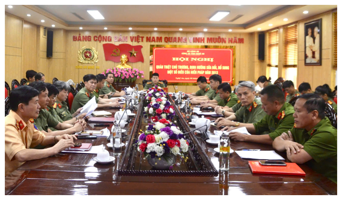 Hội nghị quán triệt chủ trương, định hướng sửa đổi, bổ sung một số điều của Hiến pháp năm 2013 trong Công an nhân dân