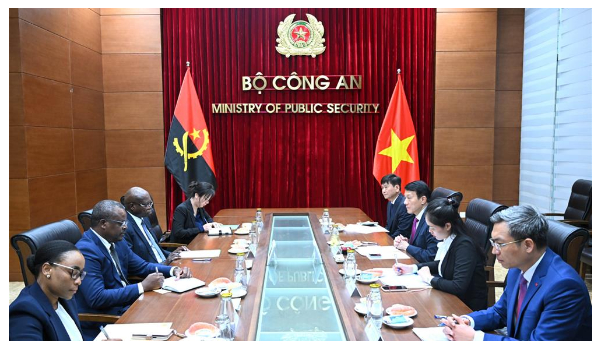 Việt Nam, Angola thúc đẩy hợp tác an ninh, thực thi pháp luật