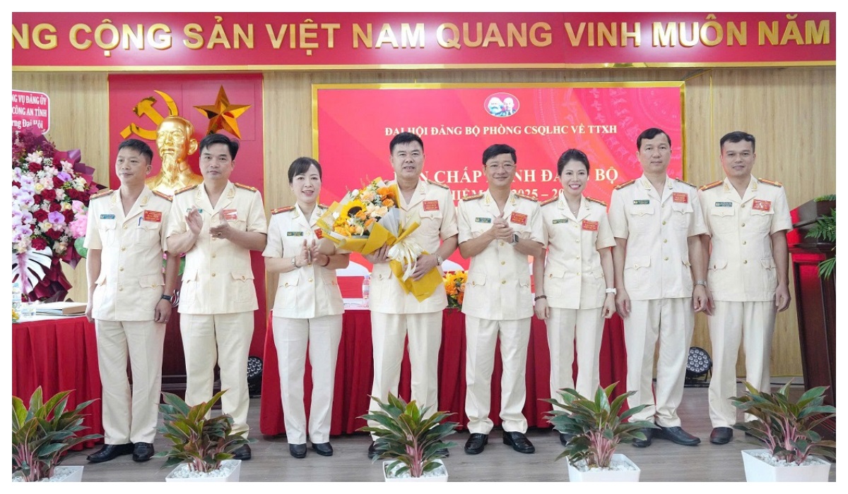 Đảng bộ Phòng Cảnh sát quản lý hành chính về trật tự xã hội tổ chức thành công Đại hội Đảng bộ nhiệm kỳ 2025 - 2030