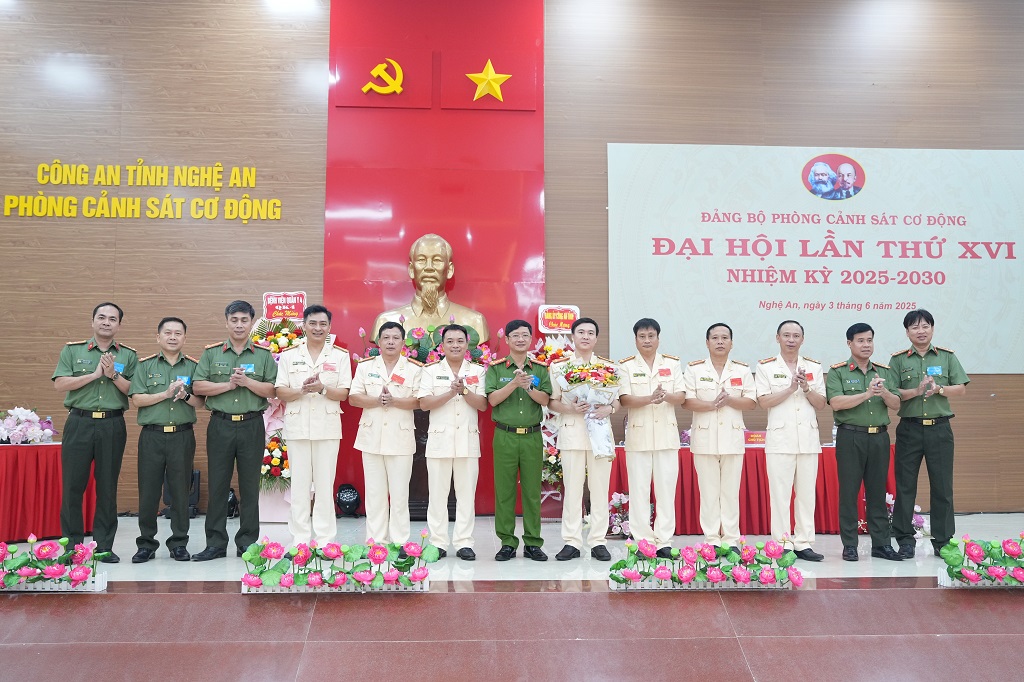 Đại hội Đảng bộ Phòng Cảnh sát cơ động lần thứ XVI, nhiệm kỳ 2025 - 2030