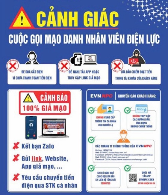 Cảnh giác tội phạm lừa đảo chiếm đoạt tài sản dưới hình thức giả danh nhân viên điện lực