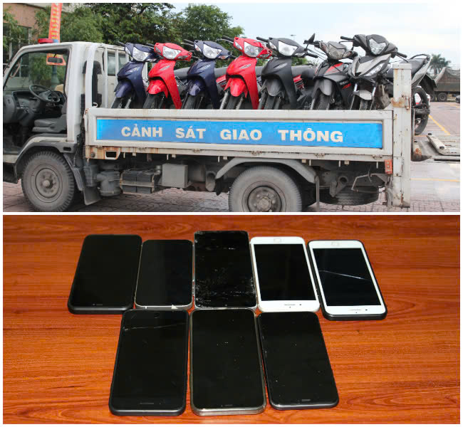 Tang vật vụ việc ngày 08/6/2025 Cơ quan Công an thu và tạm giữ