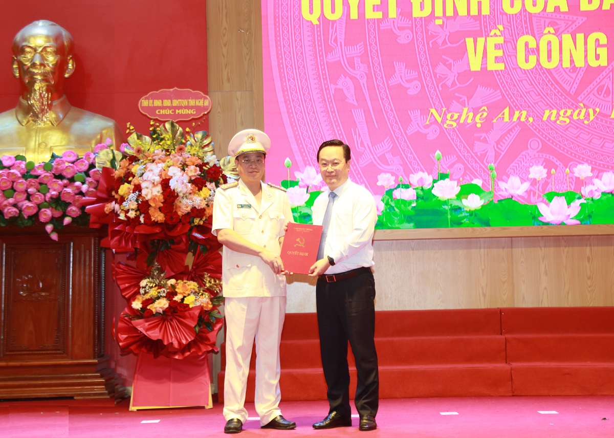 Lễ công bố Quyết định của Ban Thường vụ Tỉnh ủy về công tác cán bộ