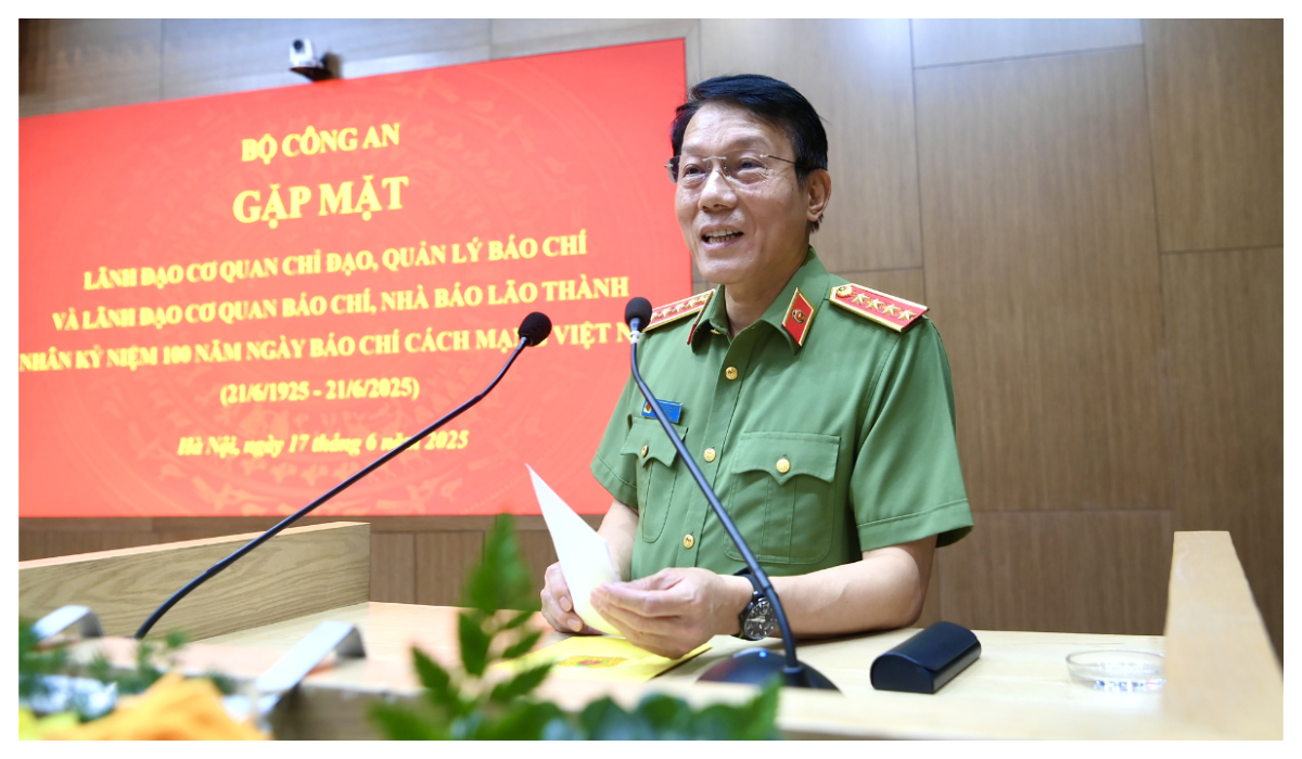 Bộ Công an gặp mặt nhân kỷ niệm 100 năm Ngày Báo chí Cách mạng Việt Nam