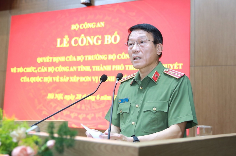 Bộ trưởng Lương Tam Quang phát biểu tại Lễ công bố
