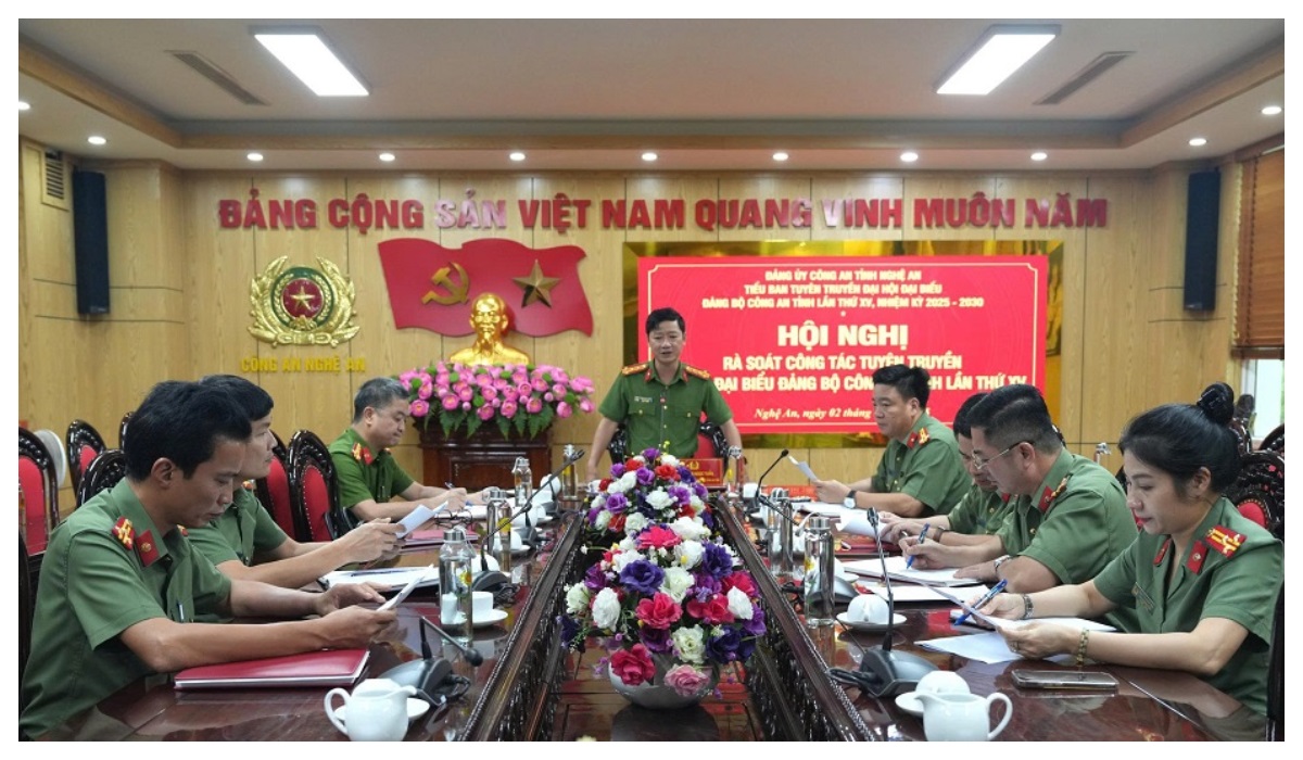 Họp Tiểu ban Tuyên truyền Đại hội Đảng bộ Công an tỉnh nhiệm kỳ 2025 - 2030