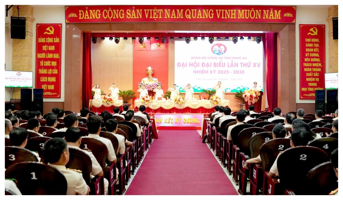 Phiên trù bị Đại hội đại biểu Đảng bộ Công an tỉnh Nghệ An lần thứ XV, nhiệm kỳ 2025 - 2030
