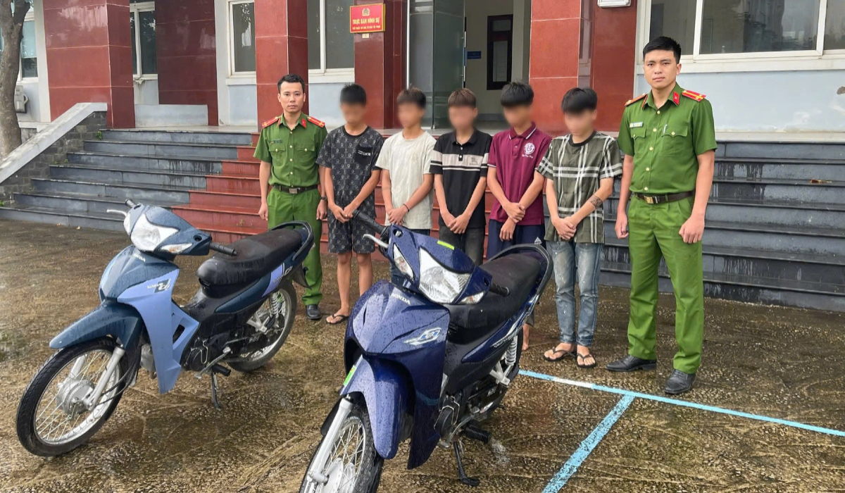Triệt phá nhóm thanh, thiếu niên trộm cắp xe máy liên tỉnh