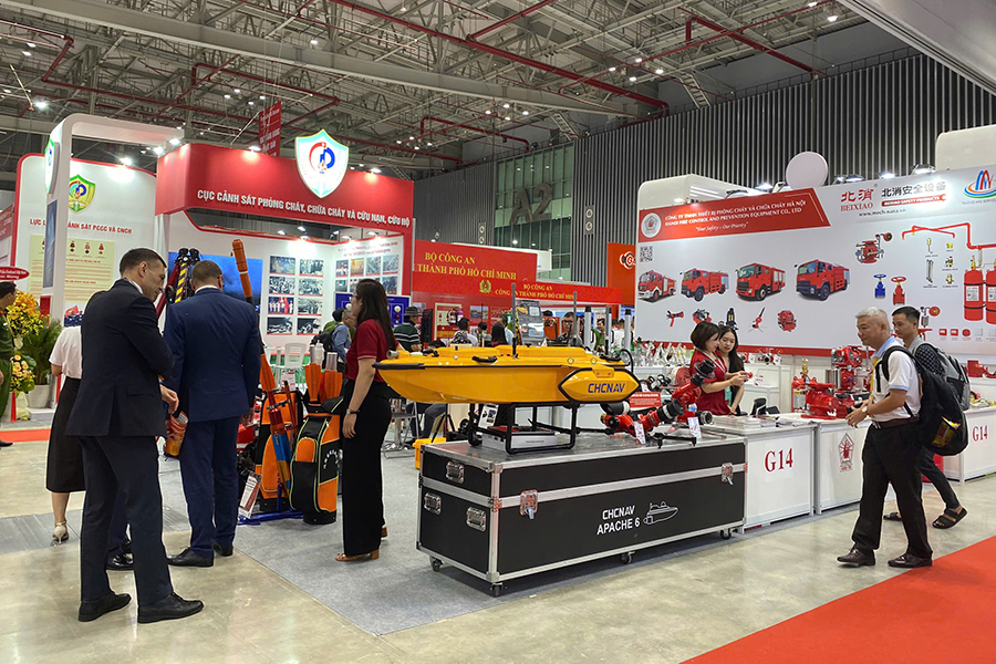  Triển lãm quốc tế về kỹ thuật, phương tiện phòng cháy, chữa cháy và thiết bị an ninh, an toàn năm 2024 tại thành phố Hồ Chí Minh