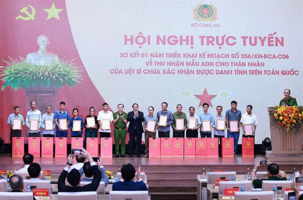 Tiếp tục làm tốt công tác thu nhận mẫu ADN, xác minh danh tính các liệt sĩ chưa biết tên
