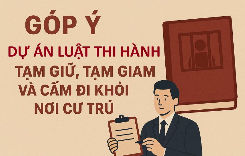 Tài liệu lấy ý kiến góp ý vào dự thảo Luật Thi hành tạm giữ, tạm giam và cấm đi khỏi nơi cư trú