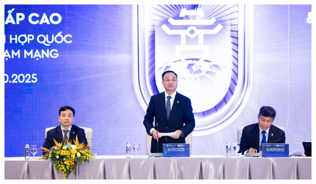 Họp báo quốc tế thông báo kết quả Lễ mở ký Công ước Hà Nội