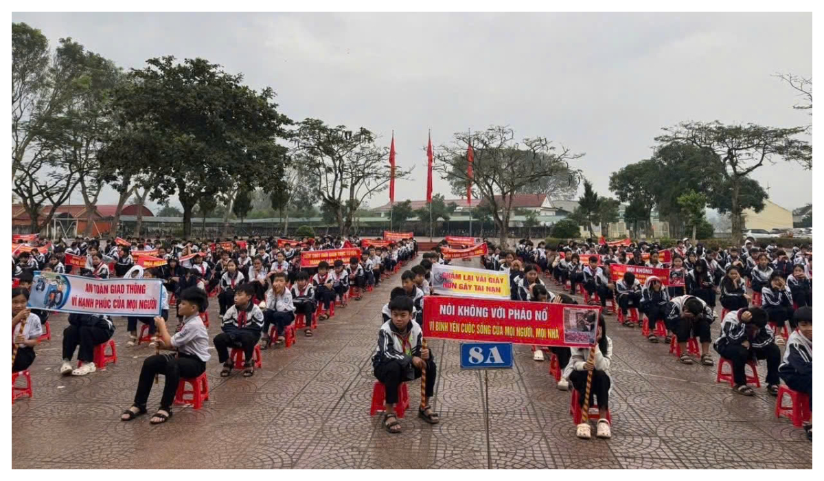 Tuyên truyền phòng chống bạo lực học đường, an toàn giao thông và phòng cháy, chữa cháy, phòng chống pháo nổ
