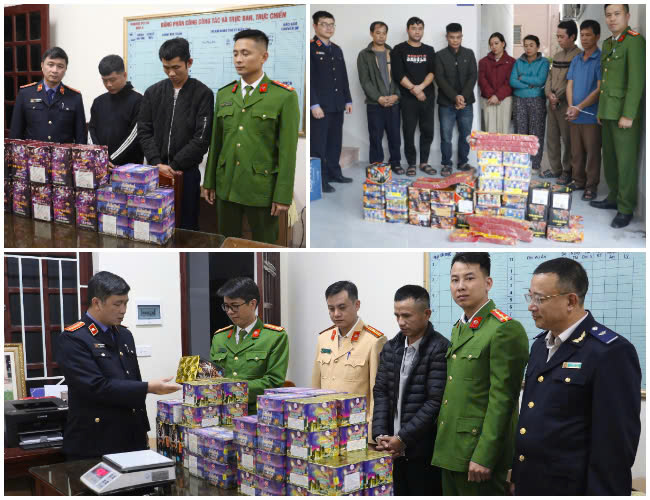 Công an Nghệ An bắt nhóm 14 đối tượng, thu giữ gần 2,3 tạ pháo nổ
