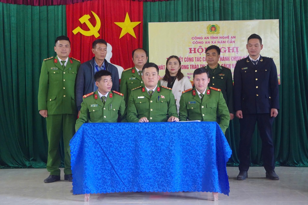 Công an xã Nậm Cắn tổ chức Hội nghị tổng kết công tác CCHC năm 2025 và phát động phong trào thi đua CCHC năm 2026